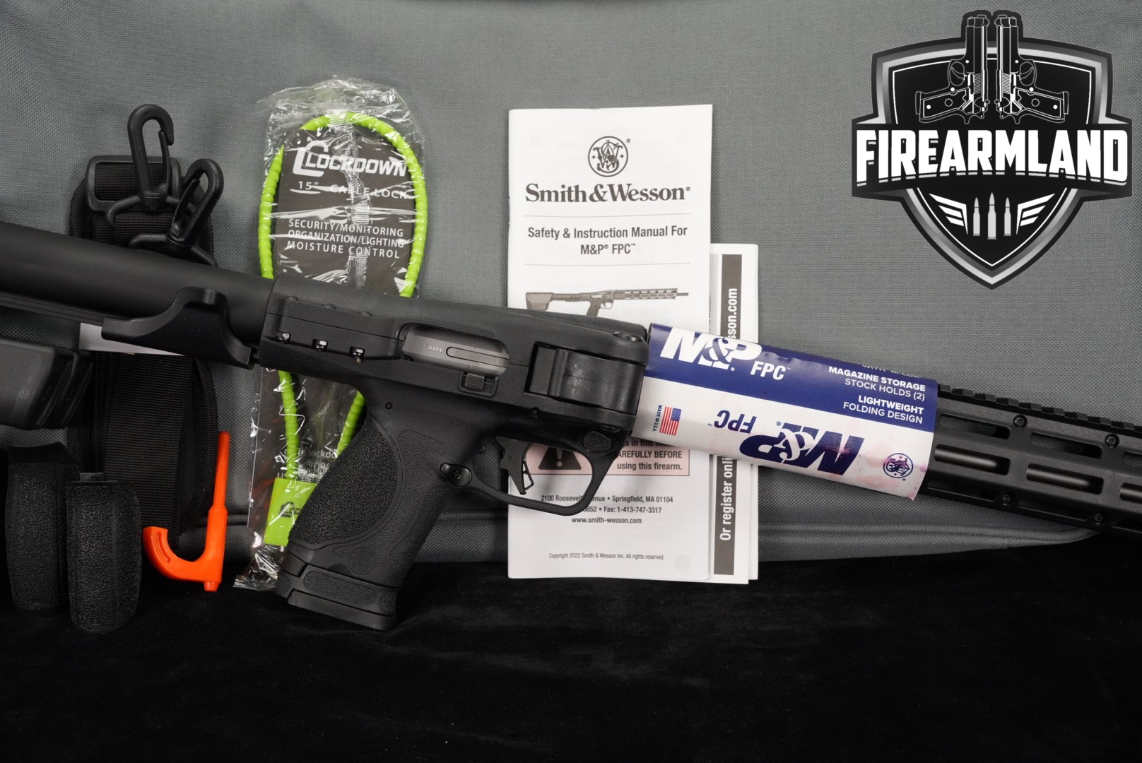 LIKE-NEW Smith & Wesson M&P FPC S&W 9mm 16.25" THREADED +3 MAGS-img-0
