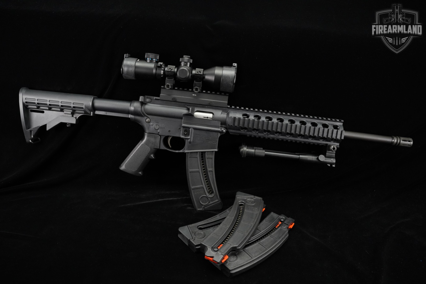 Smith & Wesson M&P15-22 S&W 22LR AR-15 AR15 16.5" M&P +4 MAGS, BIPOD, SCOPE-img-2