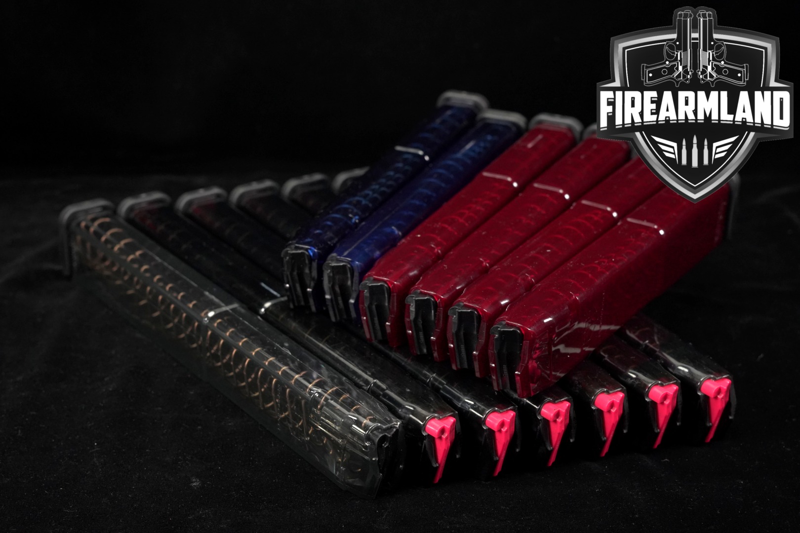 Elite Tactical Systems (ETS) THIRTEEN (13) Extended Glock Pattern Magazines 9mm Luger in Excellent Condition Thumbnail