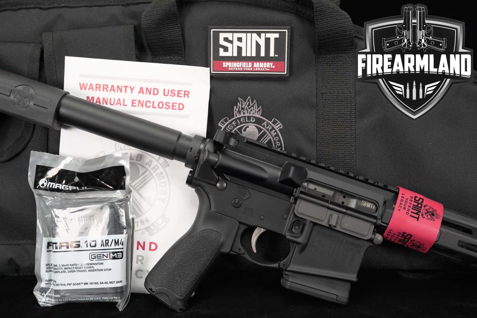 Springfield Armory SAINT Pistol 5.56mm NATO Black in Excellent Condition Thumbnail