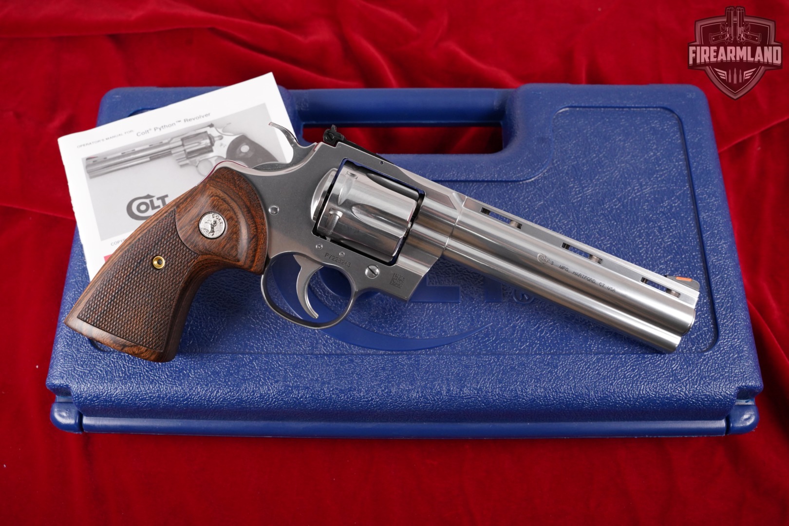 DESIRED Colt Python 357 Magnum 6" Stainless +ORIG CASE-img-2