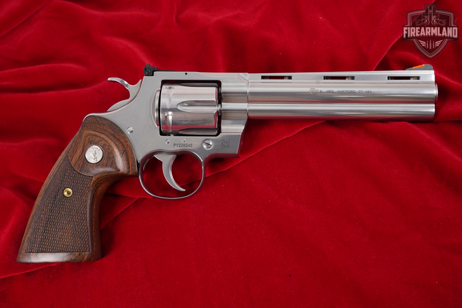 DESIRED Colt Python 357 Magnum 6" Stainless +ORIG CASE-img-4