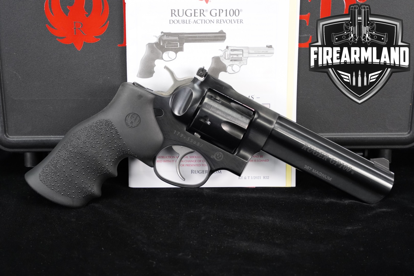 2021 Sturm Ruger GP100 .357 Mag. Blued in Very Good Condition Thumbnail