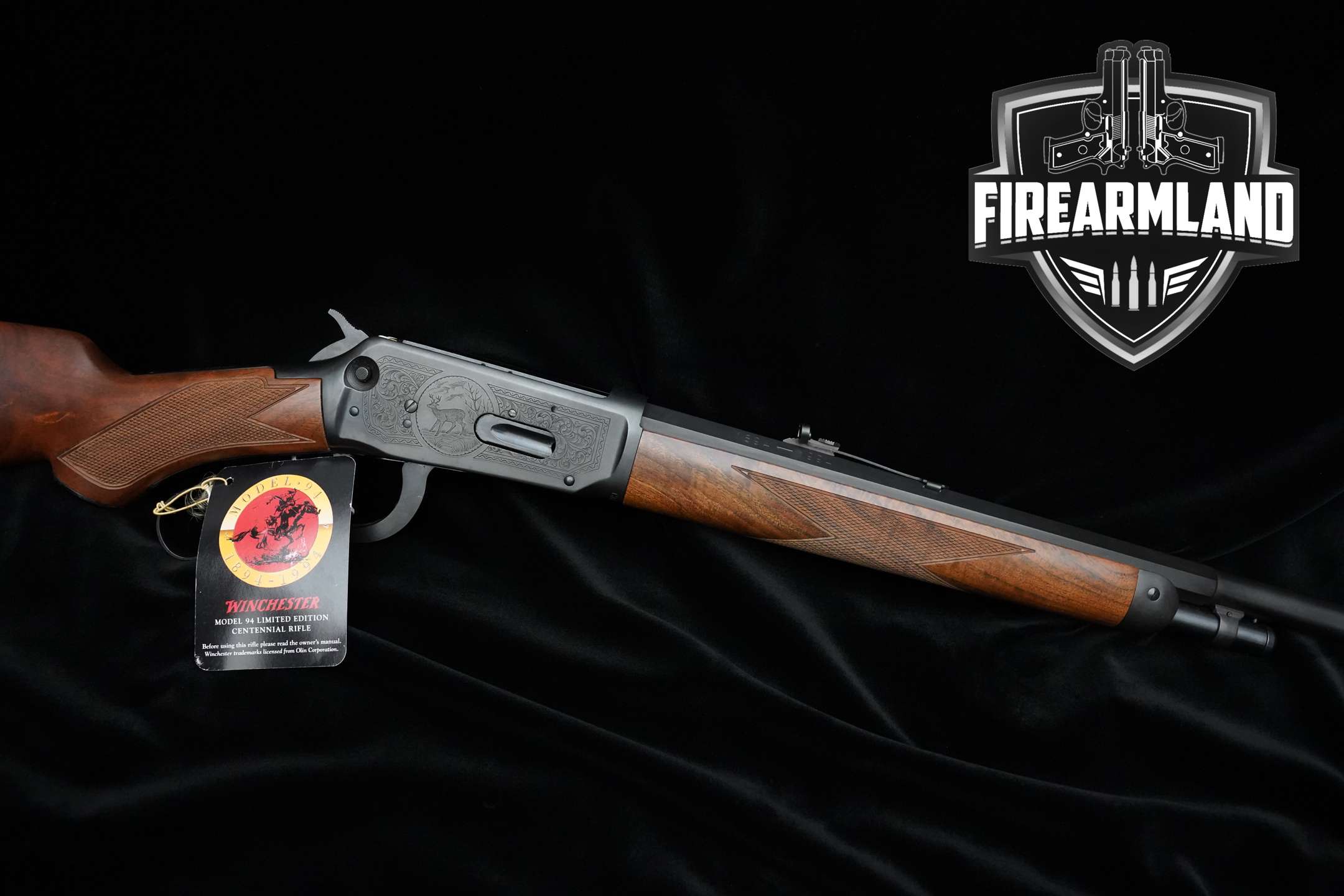 1994 Winchester Repeating Arms Model 94 Grade 1 Centennial Rifle .30-30 Blued in Excellent Condition Thumbnail