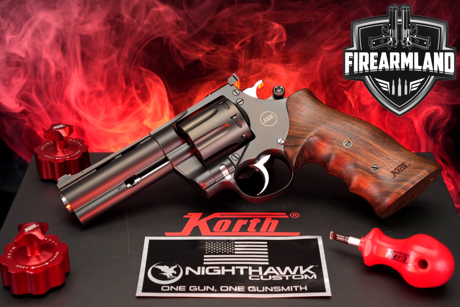 Korth Mongoose NS8; NSC 8 .357 Mag. Black in Like-New Condition Thumbnail