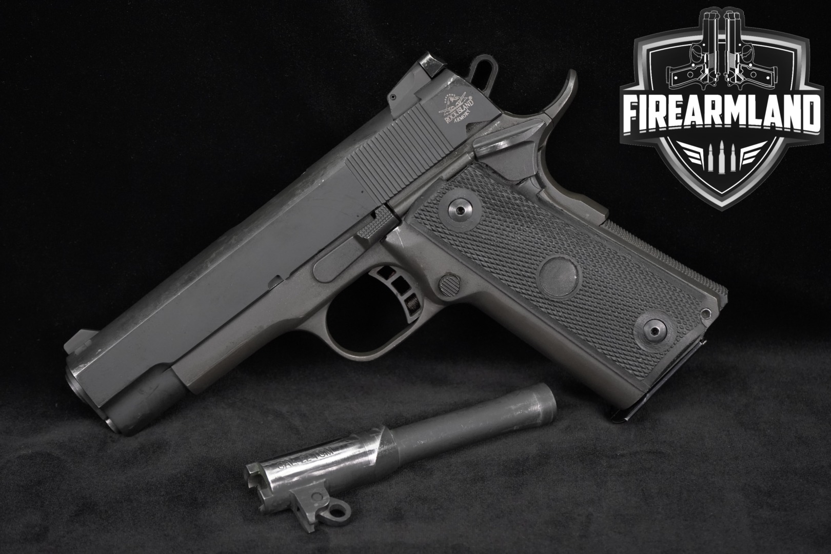 Rock Island Armory (RIA) M1911 A2 MS TCM 9mm Luger Blued in Good Condition Thumbnail