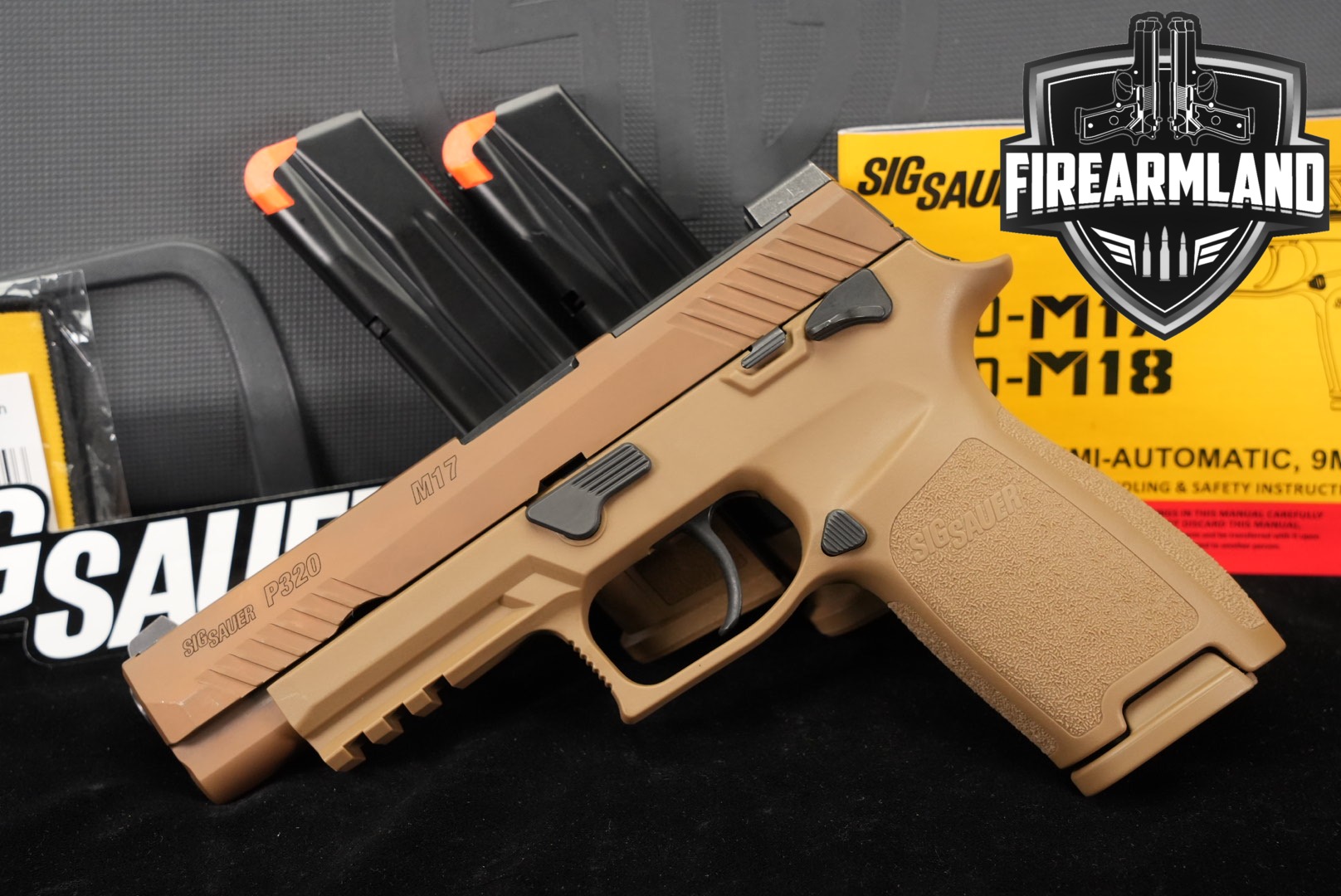 Sig Sauer P320-M17 9mm Luger Coyote Tan in Very Good Condition Thumbnail