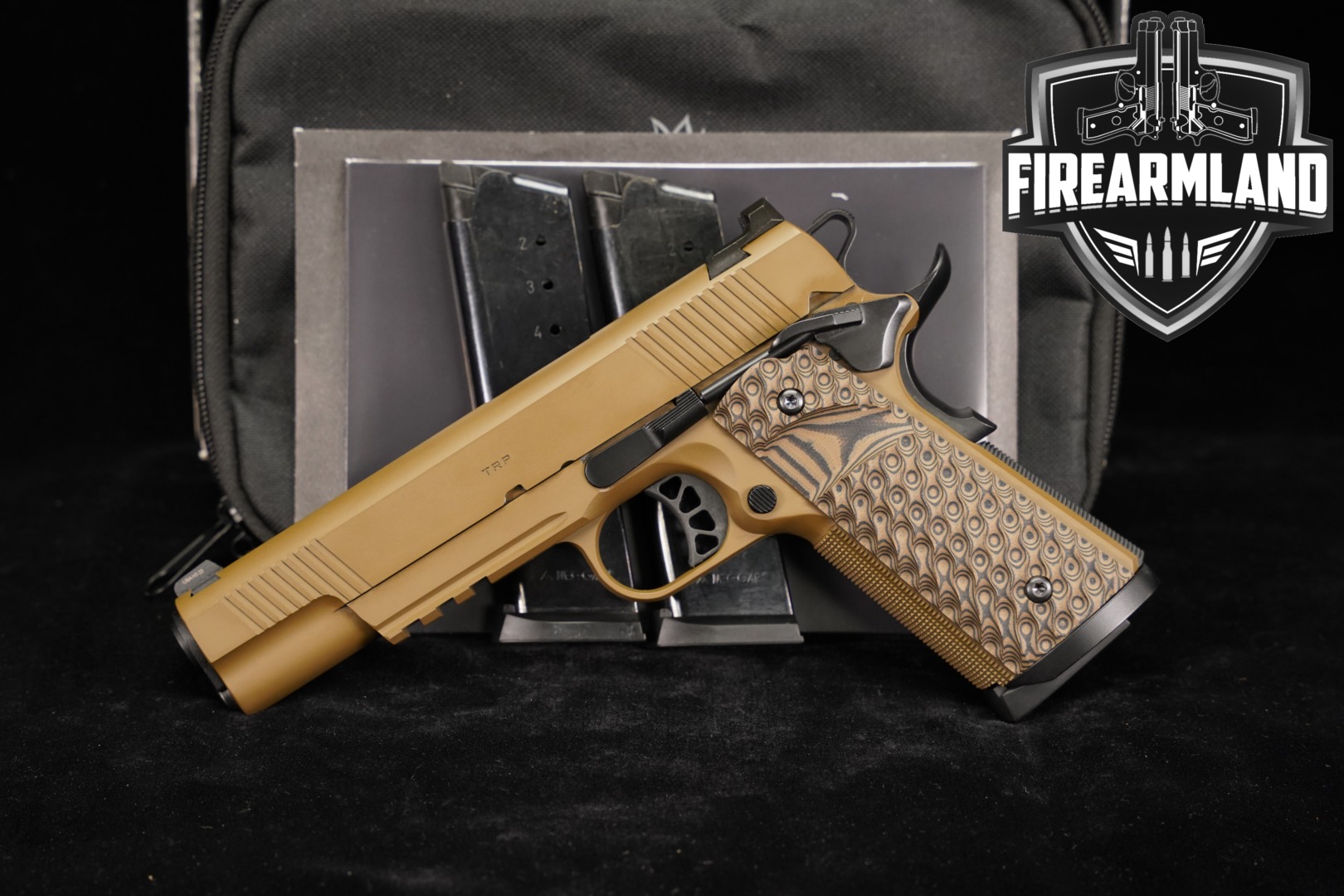 Springfield Armory 1911 TRP Rail .45 ACP Coyote Brown in Excellent Condition Thumbnail