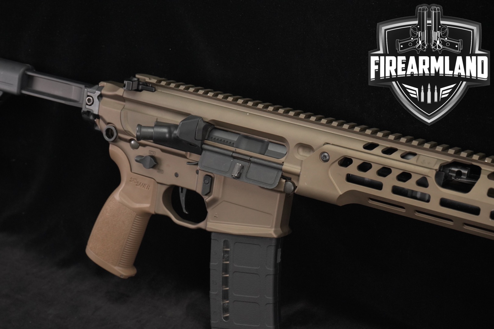 Sig Sauer MCX-SPEAR LT SBR .300 AAC Blackout (7.62x35mm) Coyote & Black in Very Good Condition Thumbnail