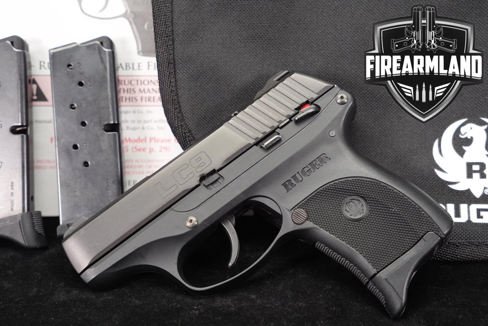 Ruger LC9 9mm Gen 1 3.12" Blued +3 MAGS & ORIG BOX-img-0