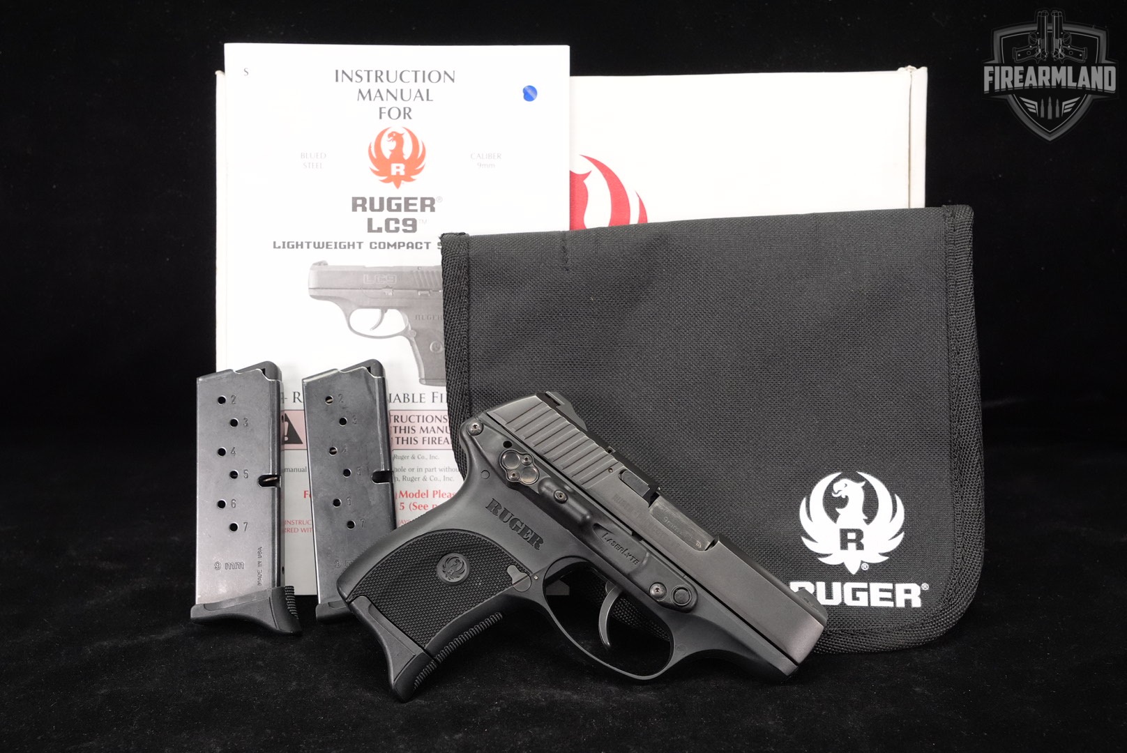 Ruger LC9 9mm Gen 1 3.12" Blued +3 MAGS & ORIG BOX-img-2