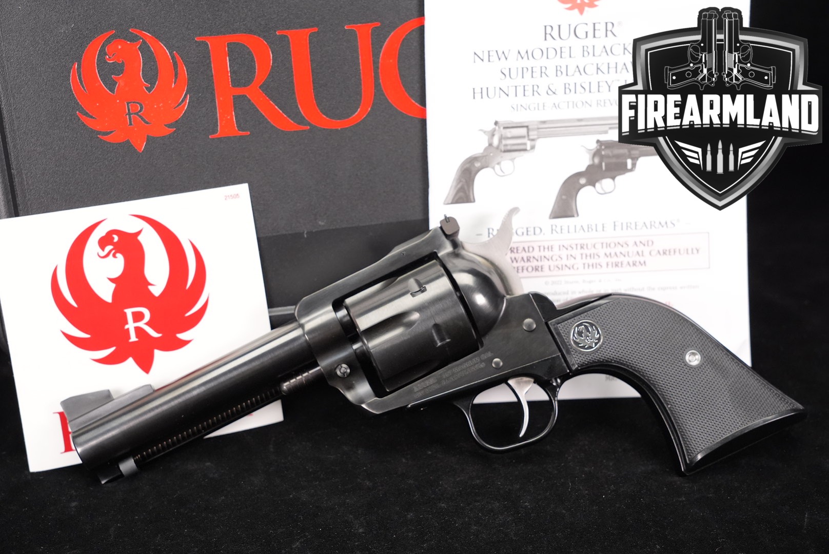 Ruger New Model Blackhawk 357 Magnum 4.62 Blued +ORIG BOX-img-0