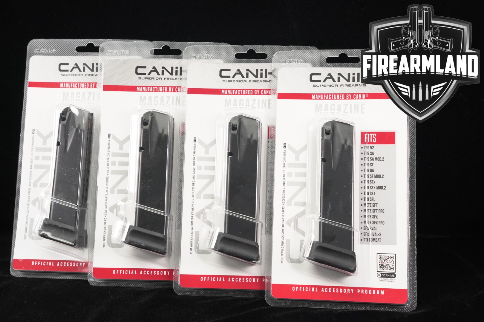 Canik FOUR (4) TP9 SXF 20 Round Magazines 9mm Luger in New - Old Stock Condition Thumbnail