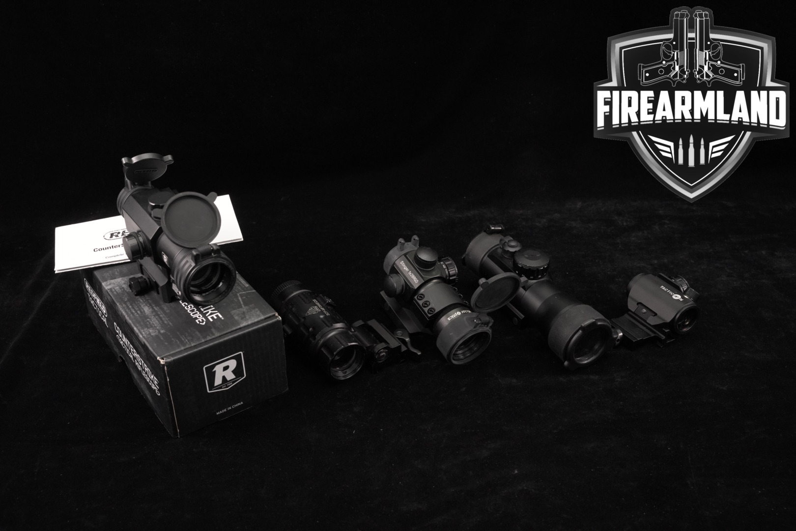 FOUR RED DOT SIGHT LOT 4 Pack Tacvector Tacticon TruGlo Redfield UTG RDS-img-0