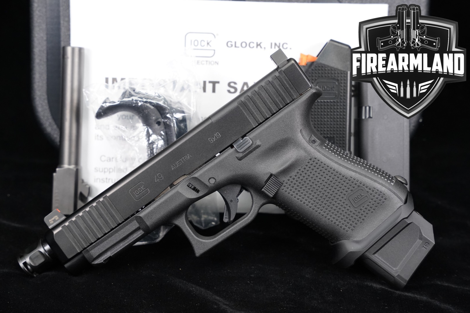 Glock G49 Gen5 MOS, TALO Exclusive 9mm Luger Black in Excellent Condition Thumbnail