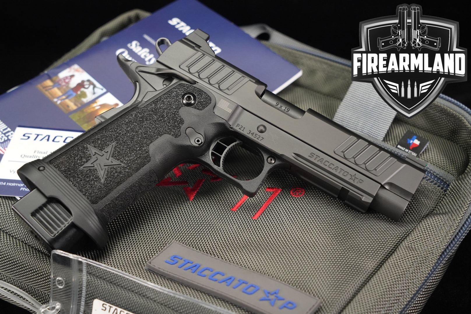 Staccato (STI) P 9mm Luger Black in Excellent Condition Thumbnail