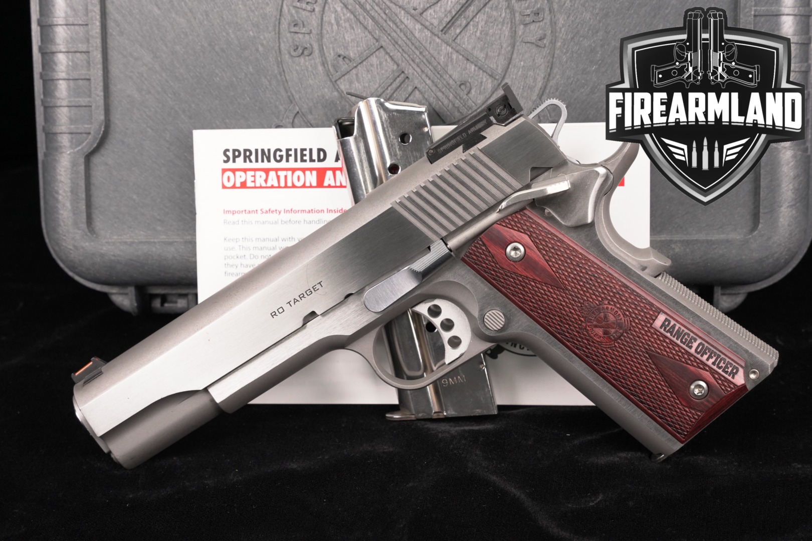 Springfield Armory 1911 Range Officer Target 9mm Luger Stainless in Good Condition Thumbnail