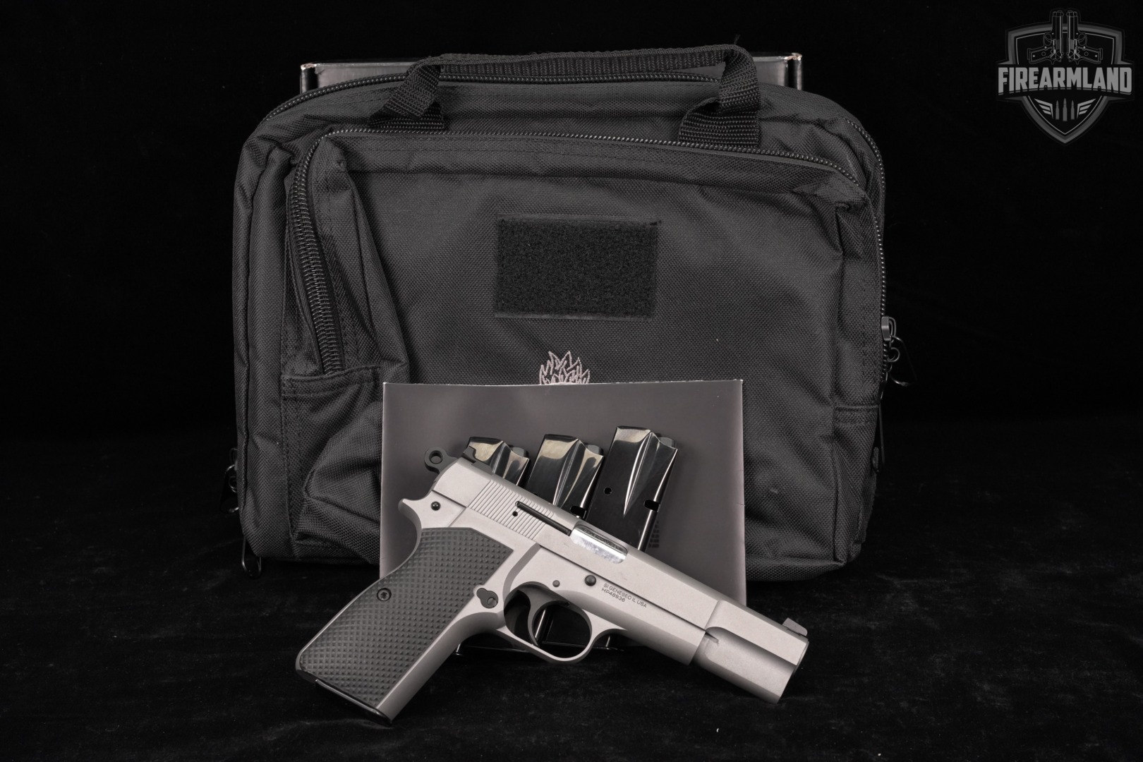 Springfield Armory SA-35 Tactical Gray 9mm SA35 Hi-Power +4 MAGS, ORIG CASE-img-2