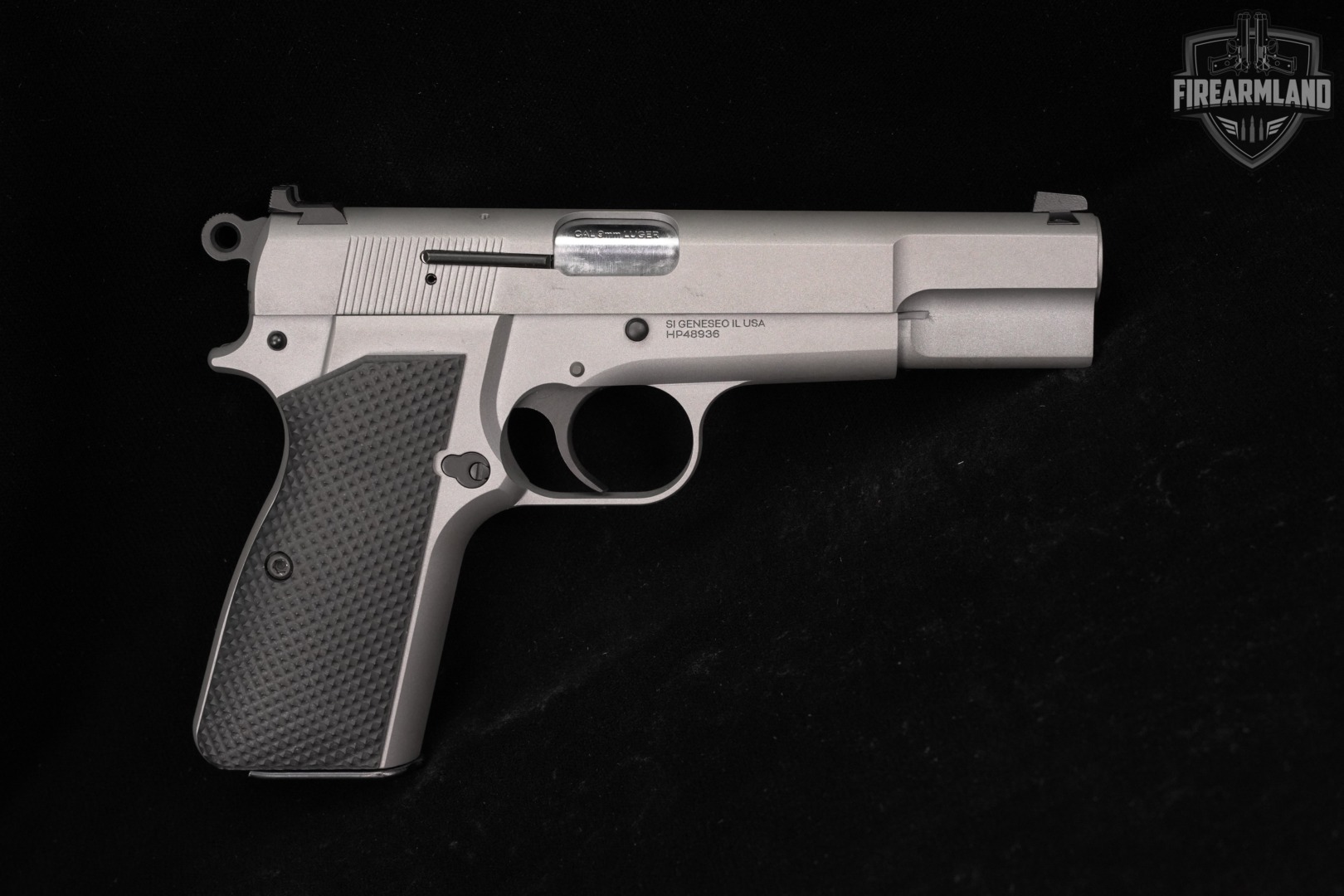 Springfield Armory SA-35 Tactical Gray 9mm SA35 Hi-Power +4 MAGS, ORIG CASE-img-4