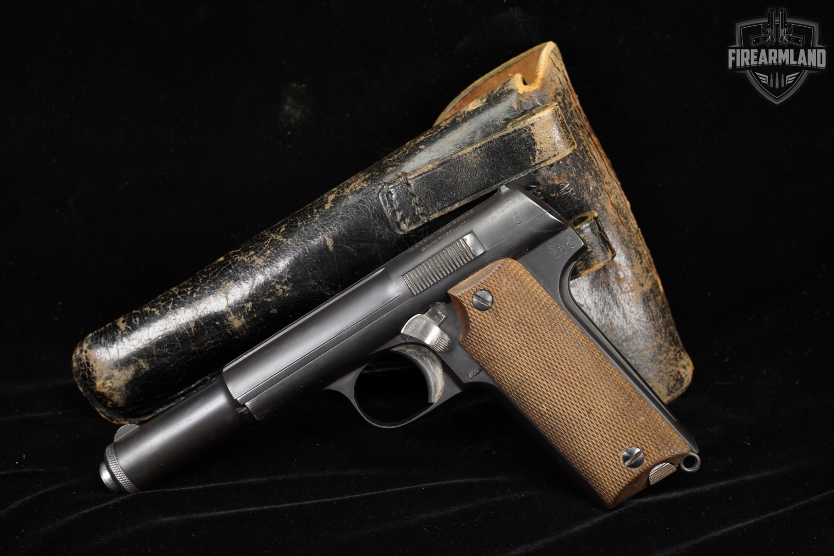 1945 Unceta Y Compania S.A Model 600/43 9mm SA 5.3" Astra 600 43 +HOLSTER-img-2