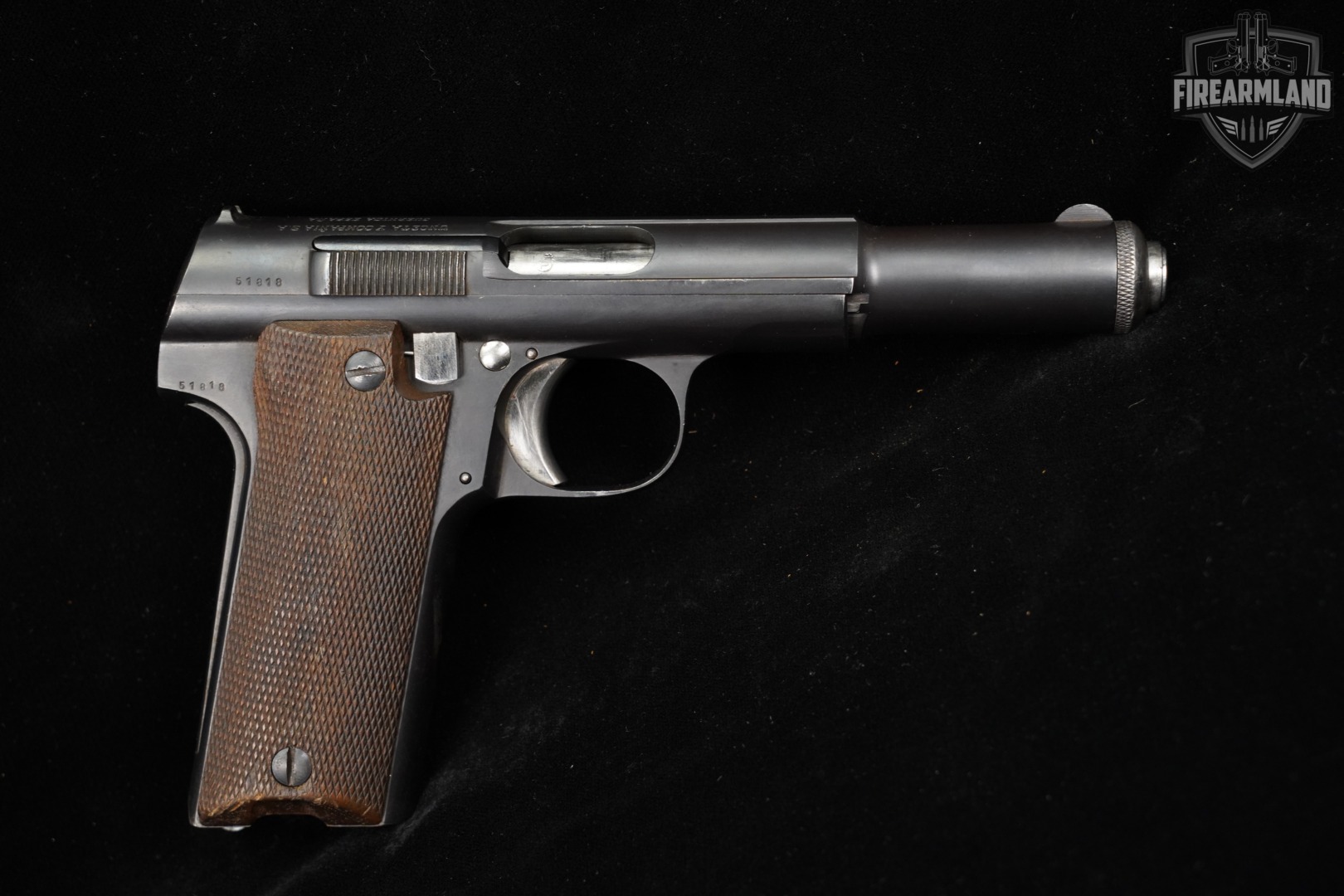 1945 Unceta Y Compania S.A Model 600/43 9mm SA 5.3" Astra 600 43 +HOLSTER-img-4