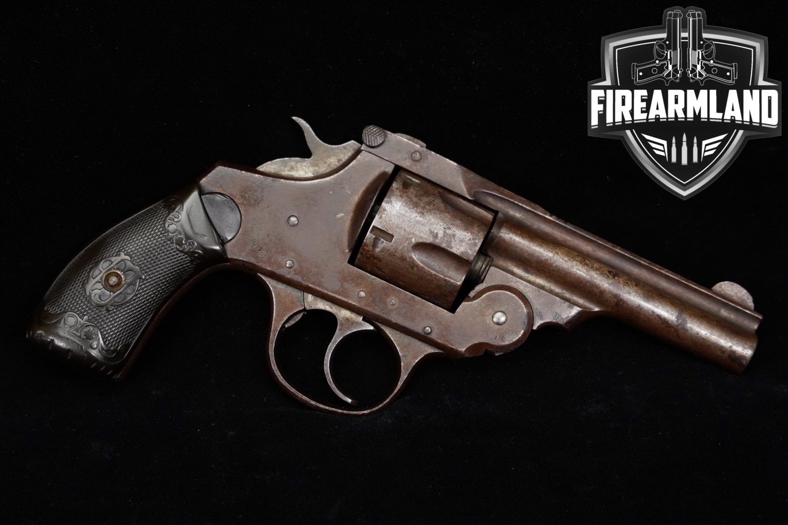 1897-1908 Iver Johnson Safety Automatic Revolver Second Model, Large Frame .38 S&W Black in Poor Condition Thumbnail