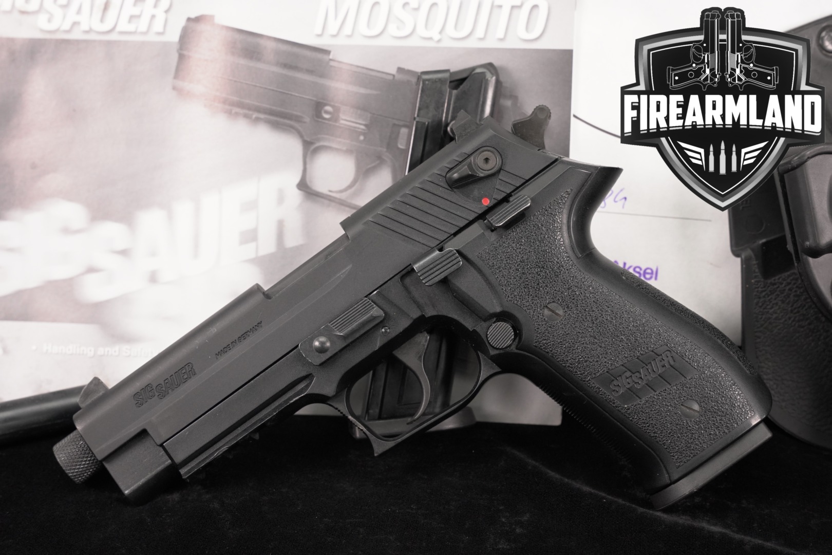 Sig Sauer Mosquito 22LR 4.5" THREADED +2 MAGS, ORIG BOX & HOLSTER-img-0