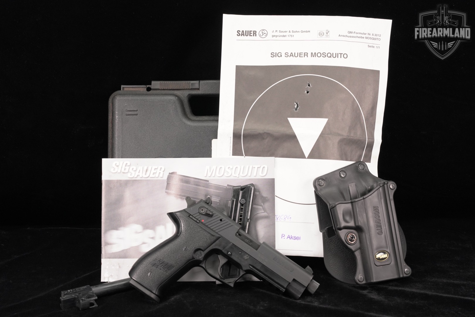 Sig Sauer Mosquito 22LR 4.5" THREADED +2 MAGS, ORIG BOX & HOLSTER-img-2