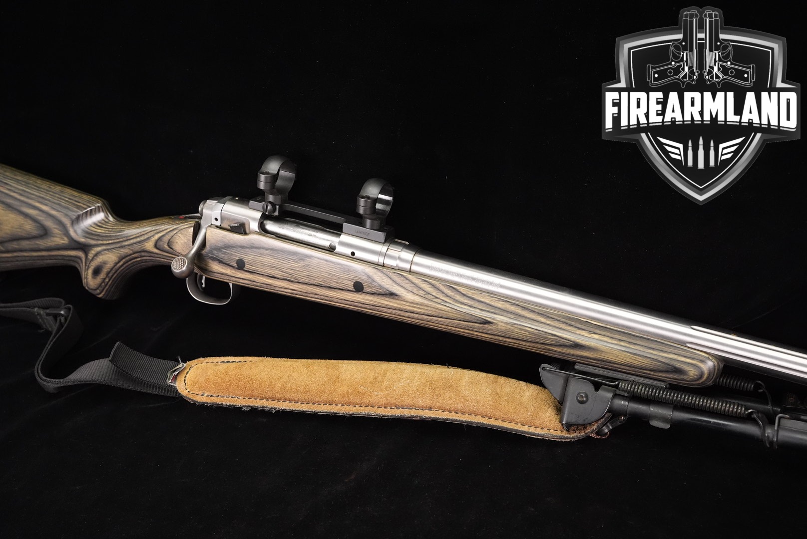 Savage Arms Model 12 BVSS 22-250 Rem 26" Gray/Green Laminate M12 +BIPOD-img-0