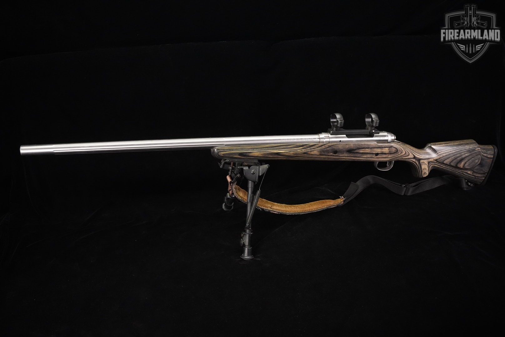 Savage Arms Model 12 BVSS 22-250 Rem 26" Gray/Green Laminate M12 +BIPOD-img-2
