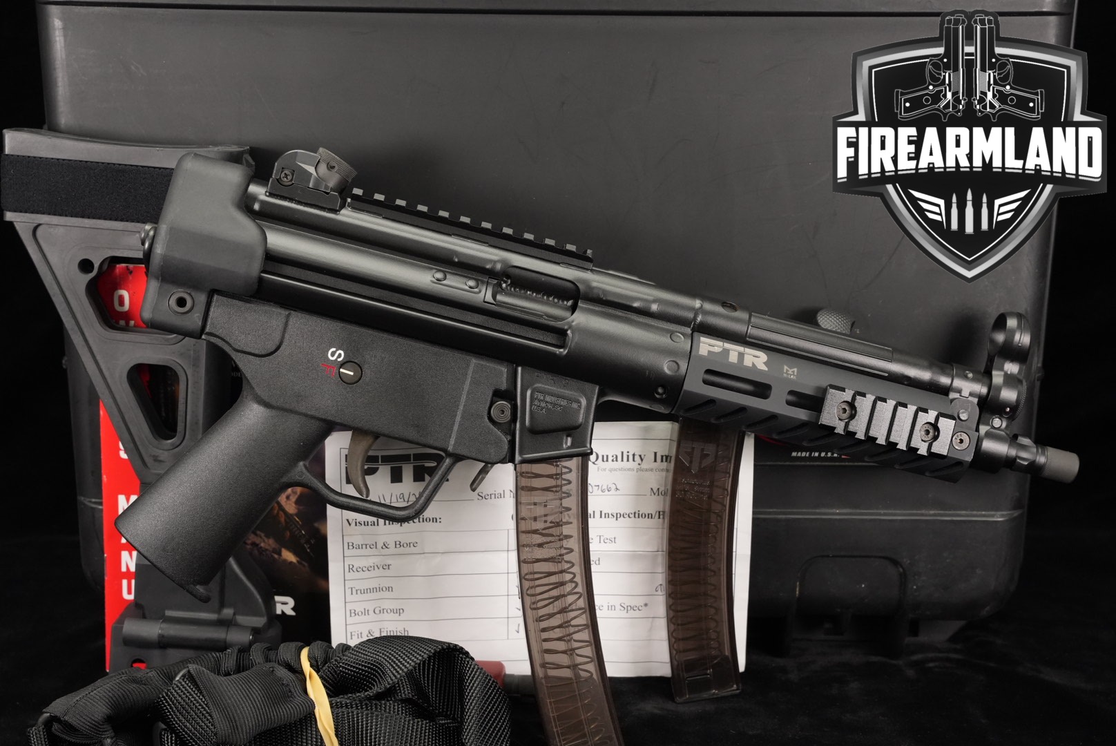 PTR Industries 9CT 9mm 9-CT PTR9 MP5 Roller-Delayed THREADED +2 MAGS, CASE-img-0