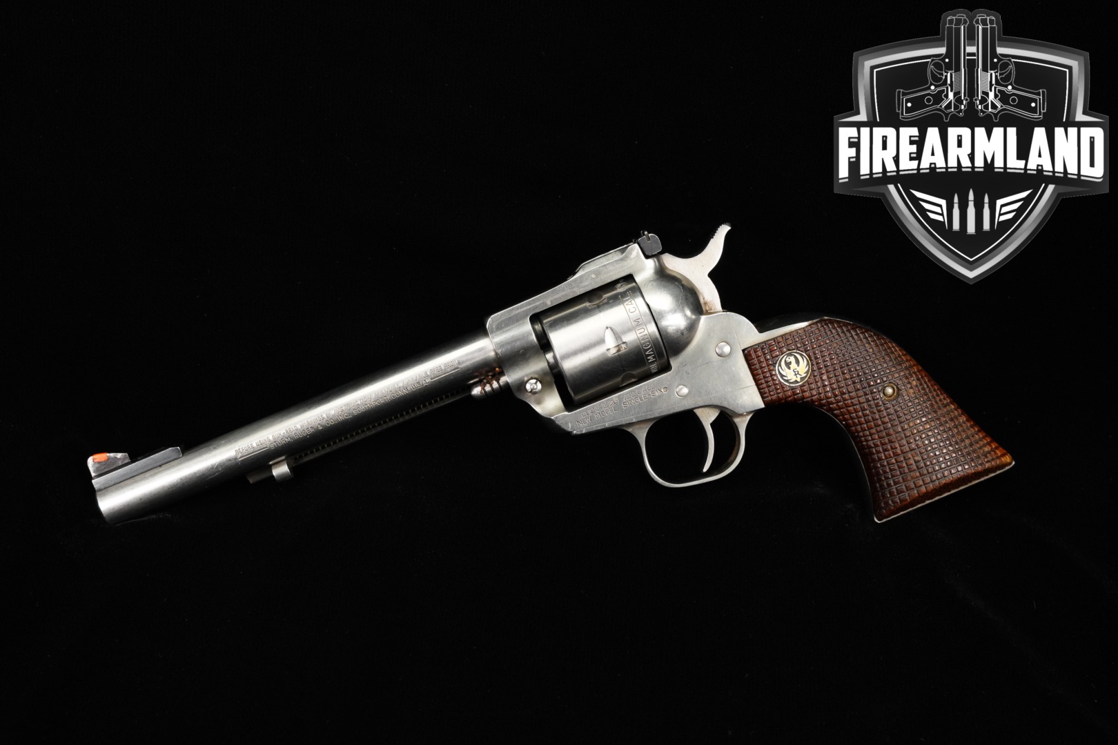 1982 Sturm Ruger New Model Single-Six .22 WMR Satin Stainless in Good Condition Thumbnail