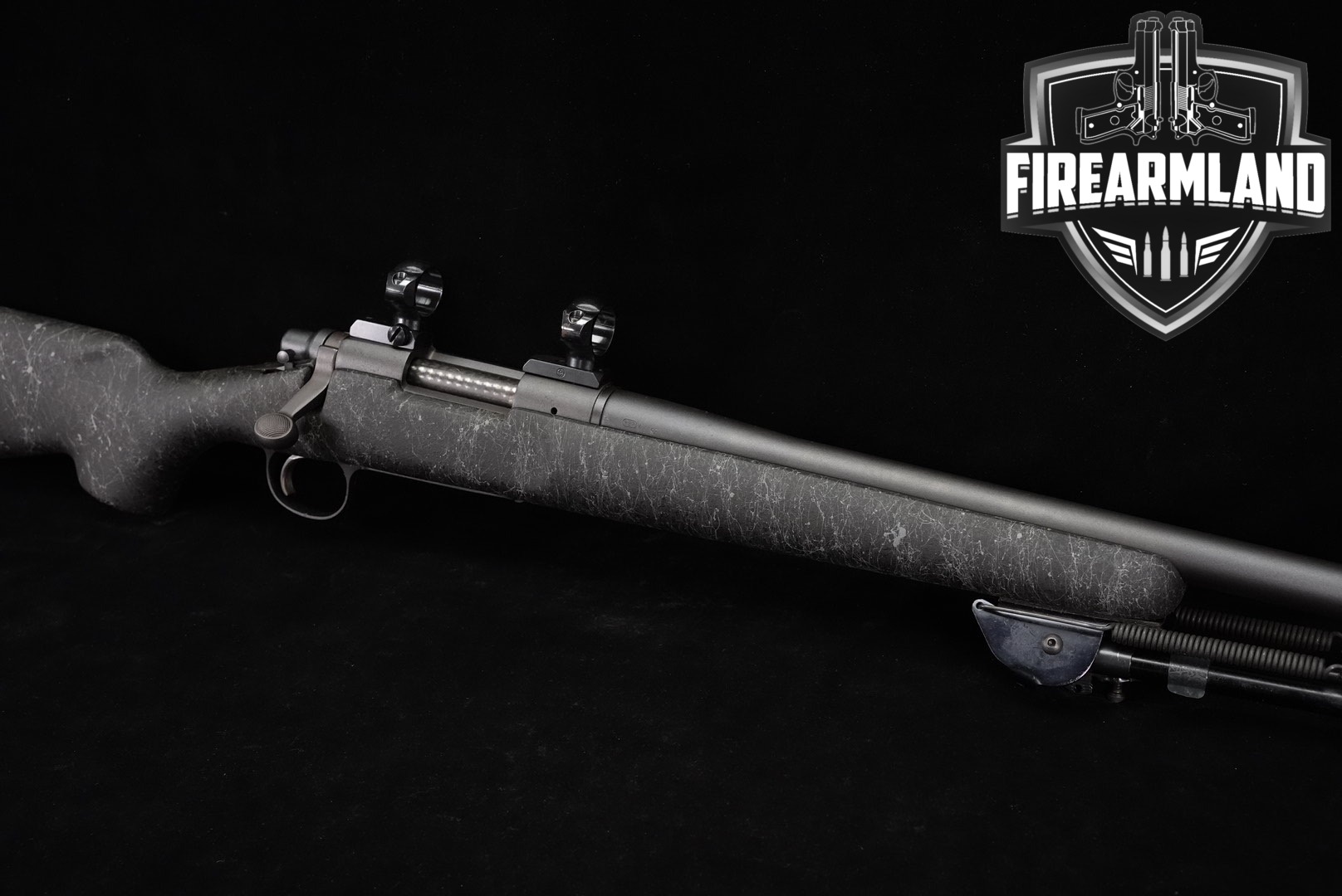 Remington Model 700 Sendero 220 Swift 24" Gray M700 +BIPOD, SCOPE RINGS-img-0