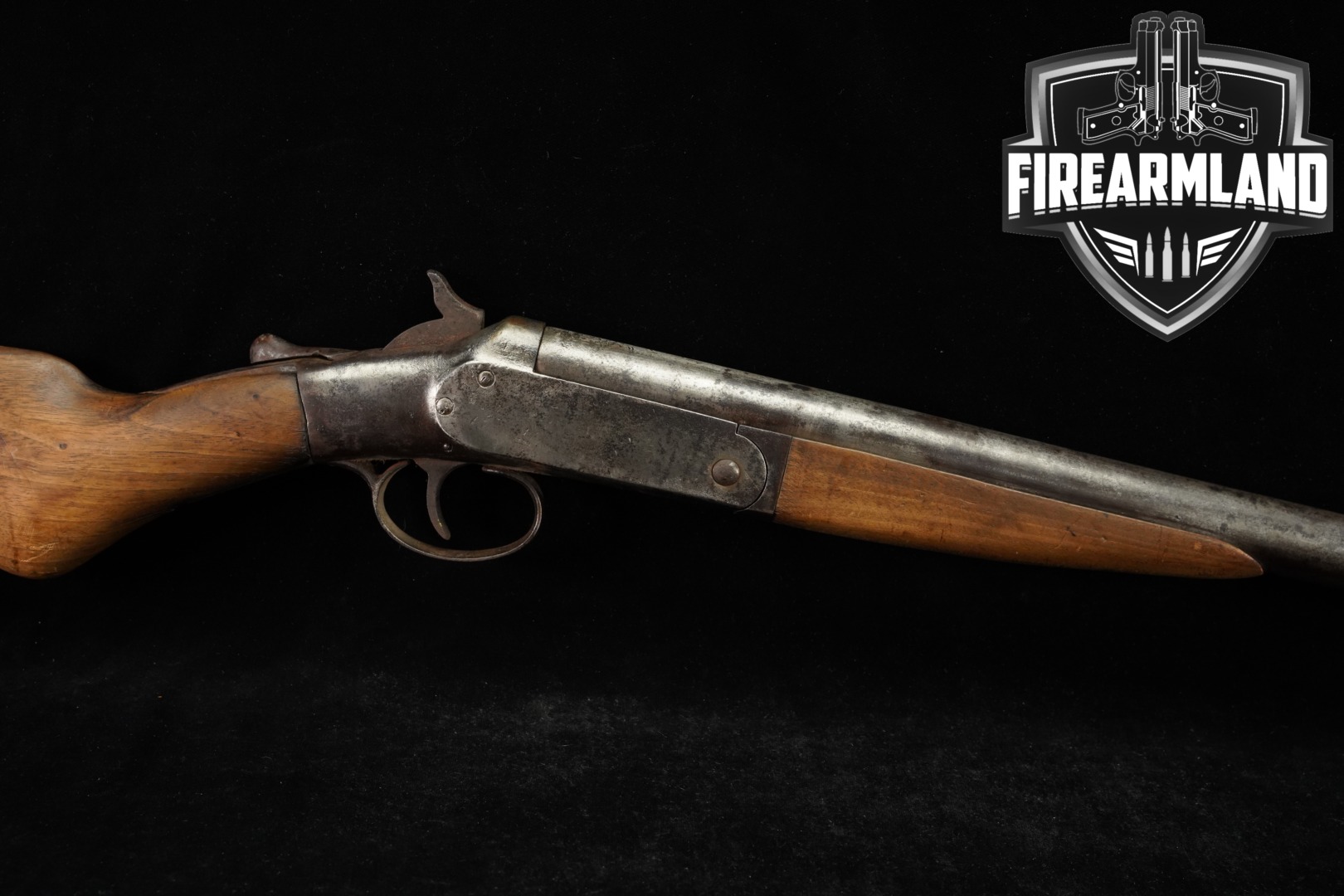 Hopkins & Allen Arms Company Hammer Single Gun 12 Gauge Wood in Poor Condition Thumbnail