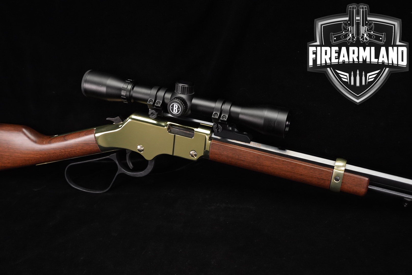 Henry Golden Boy 22LR 20 Brasslite & Walnut H004 OCTAGON +BUSHNELL SCOPE-img-0