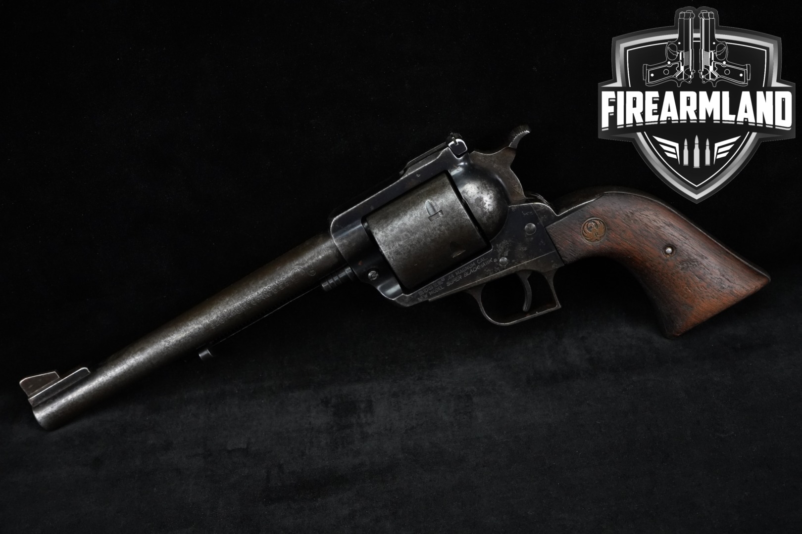 1976 Sturm Ruger New Model Super Blackhawk .44 Rem Magnum Blued in Fair Condition Thumbnail