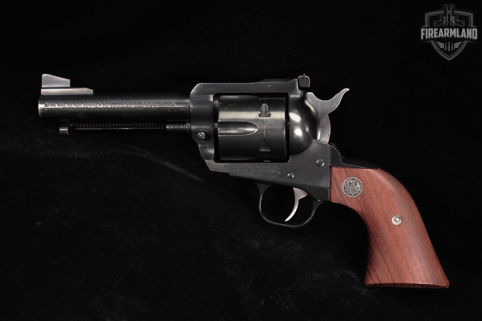 1997 Ruger New Model Blackhawk 41 Rem Magnum 4.62" Blued-img-2