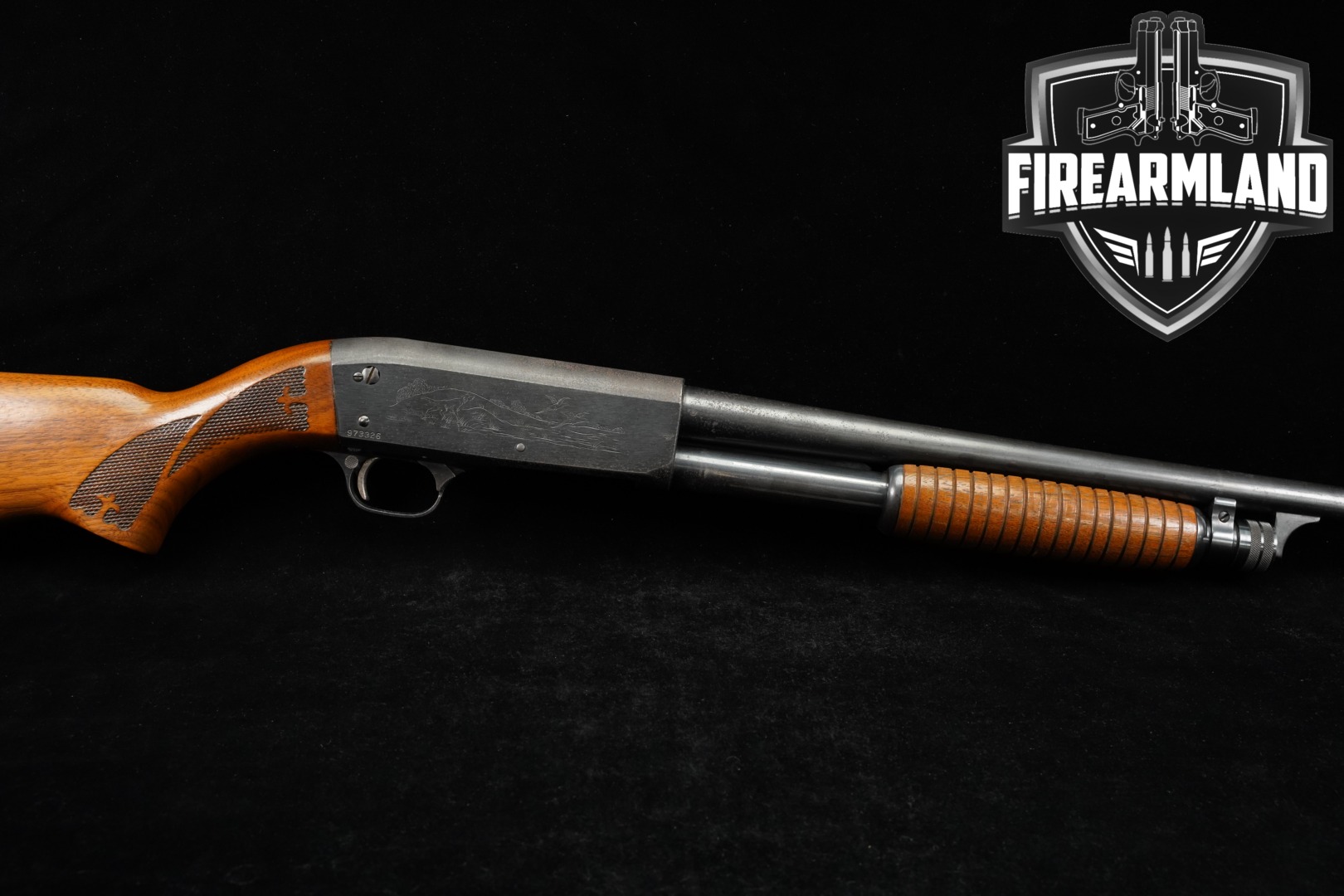 Ithaca Model 37 Featherlight 20 Gauge Blued & Wood in Fair Condition Thumbnail