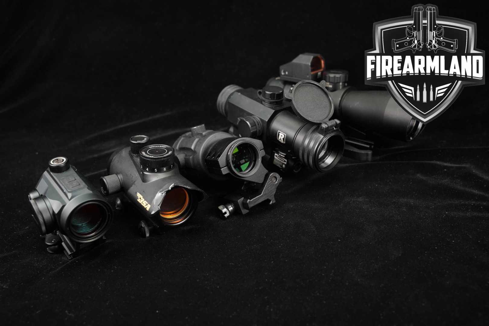 FOUR RED DOT SIGHT LOT 4 Pack BSA Primary Arms NcSTAR Redfield RDS-img-0