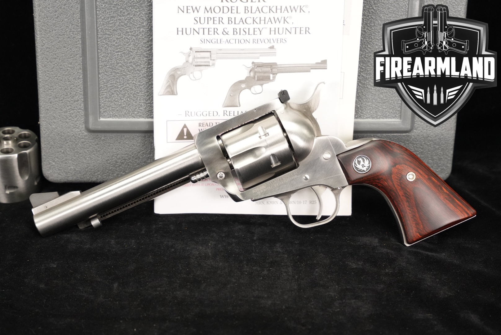 2-CYLINDER SET Ruger New Model Blackhawk 357 Magnum 5.50" +ORIG CASE-img-0