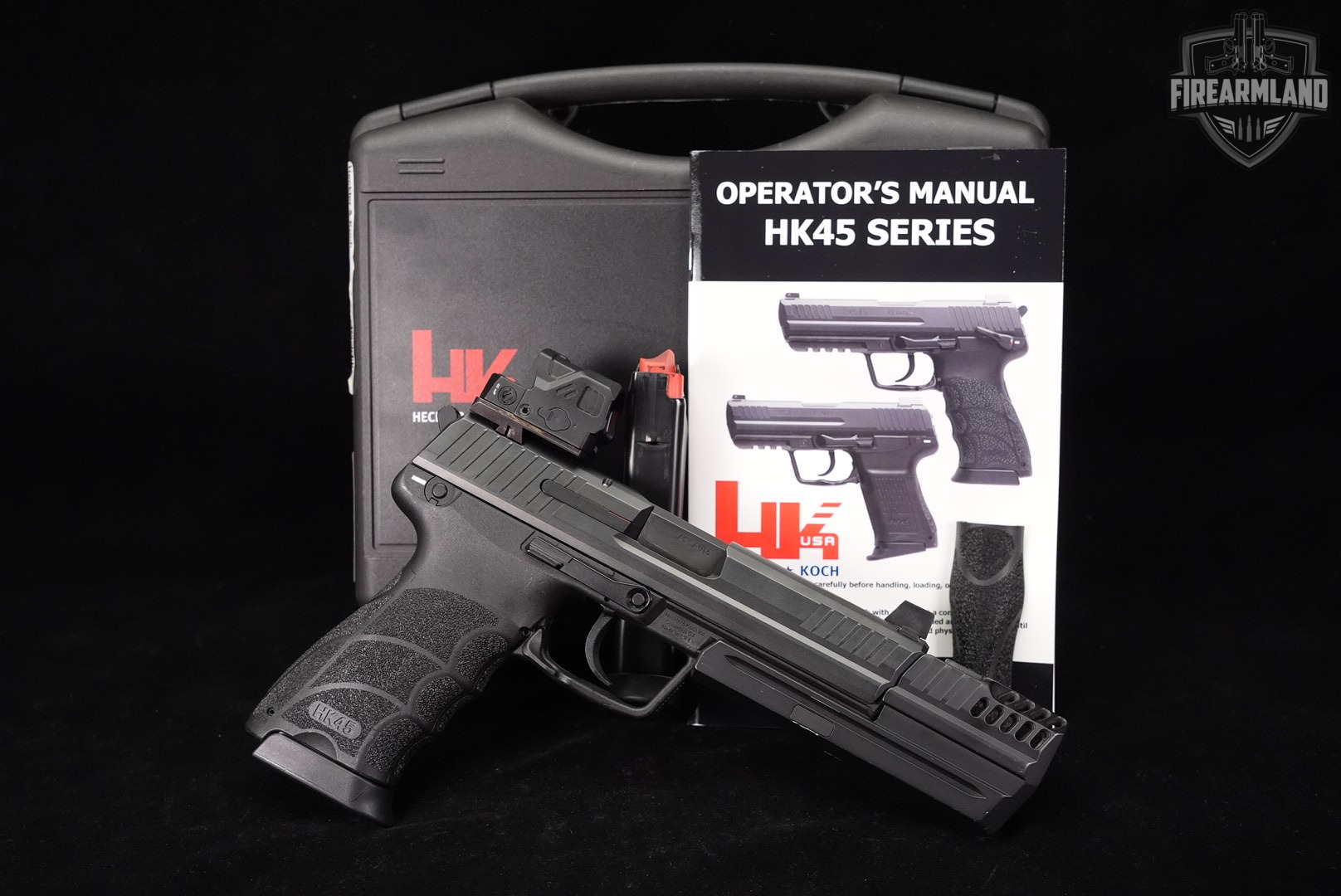 Heckler & Koch HK45 Tactical V1 H&K COMP 45 ACP +2 MAGS, BOX, HELIOS OPTICS-img-2