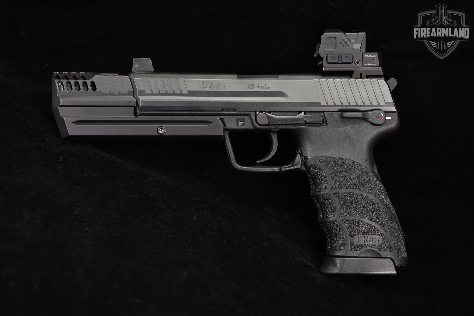 Heckler & Koch HK45 Tactical V1 H&K COMP 45 ACP +2 MAGS, BOX, HELIOS OPTICS-img-3