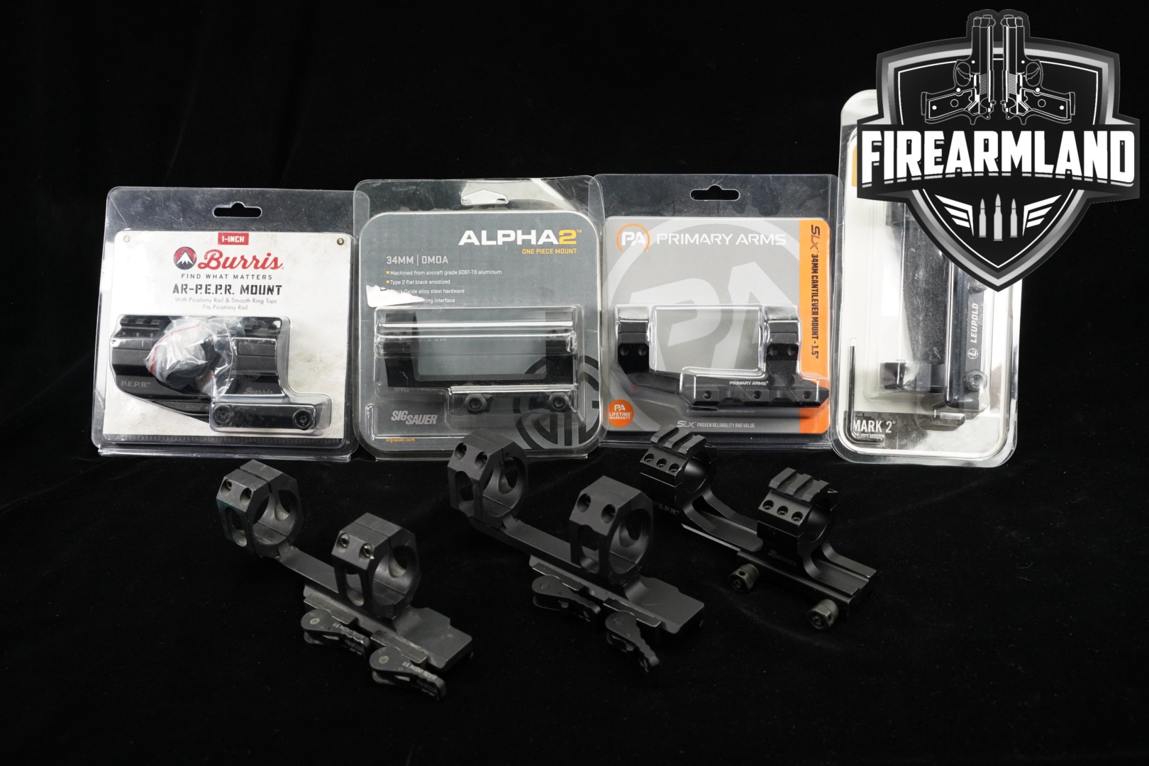 SEVEN One-Piece Scope Mount Lot 7 Pack Mounts BURRIS Primary Arms Leupold-img-0