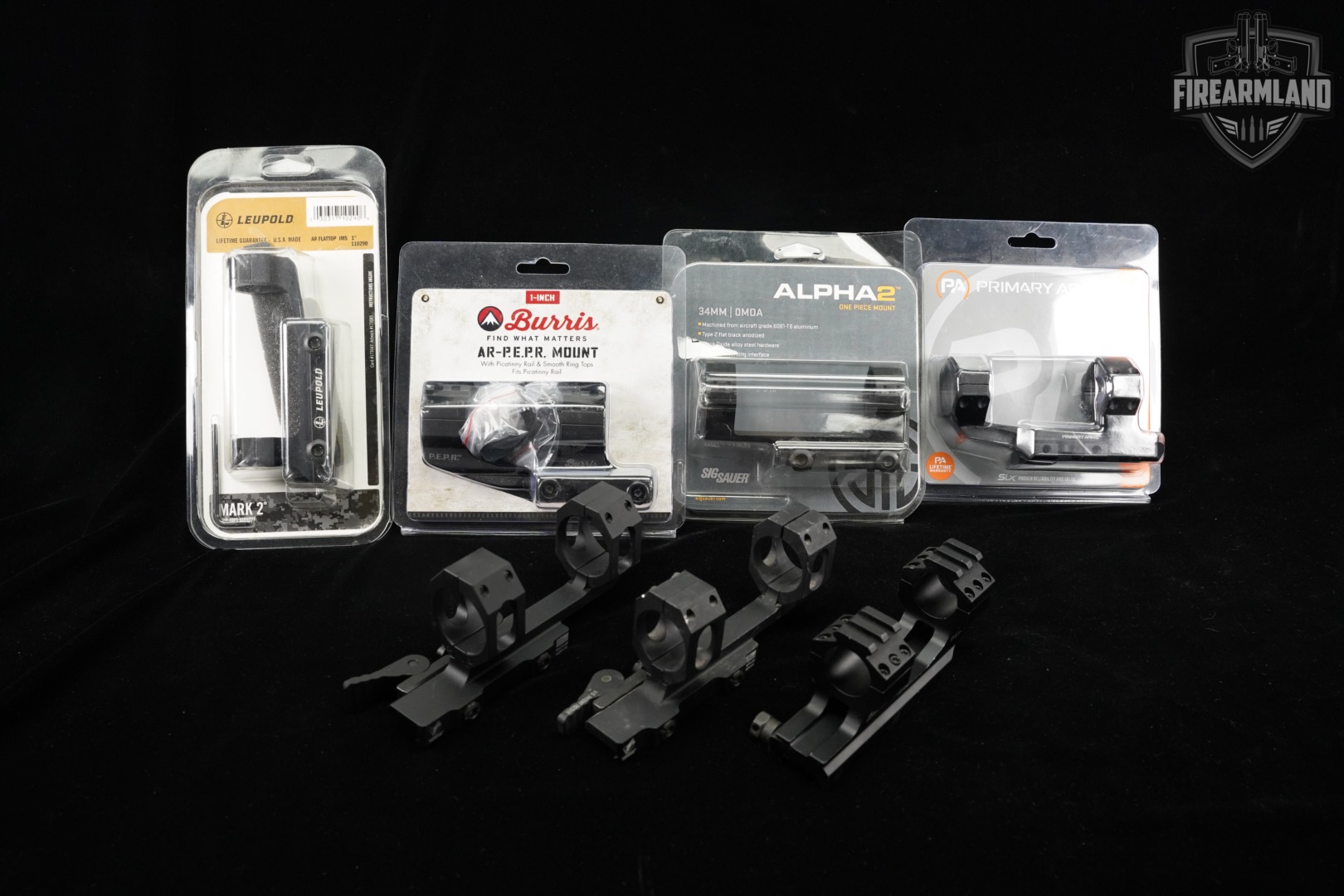 SEVEN One-Piece Scope Mount Lot 7 Pack Mounts BURRIS Primary Arms Leupold-img-2