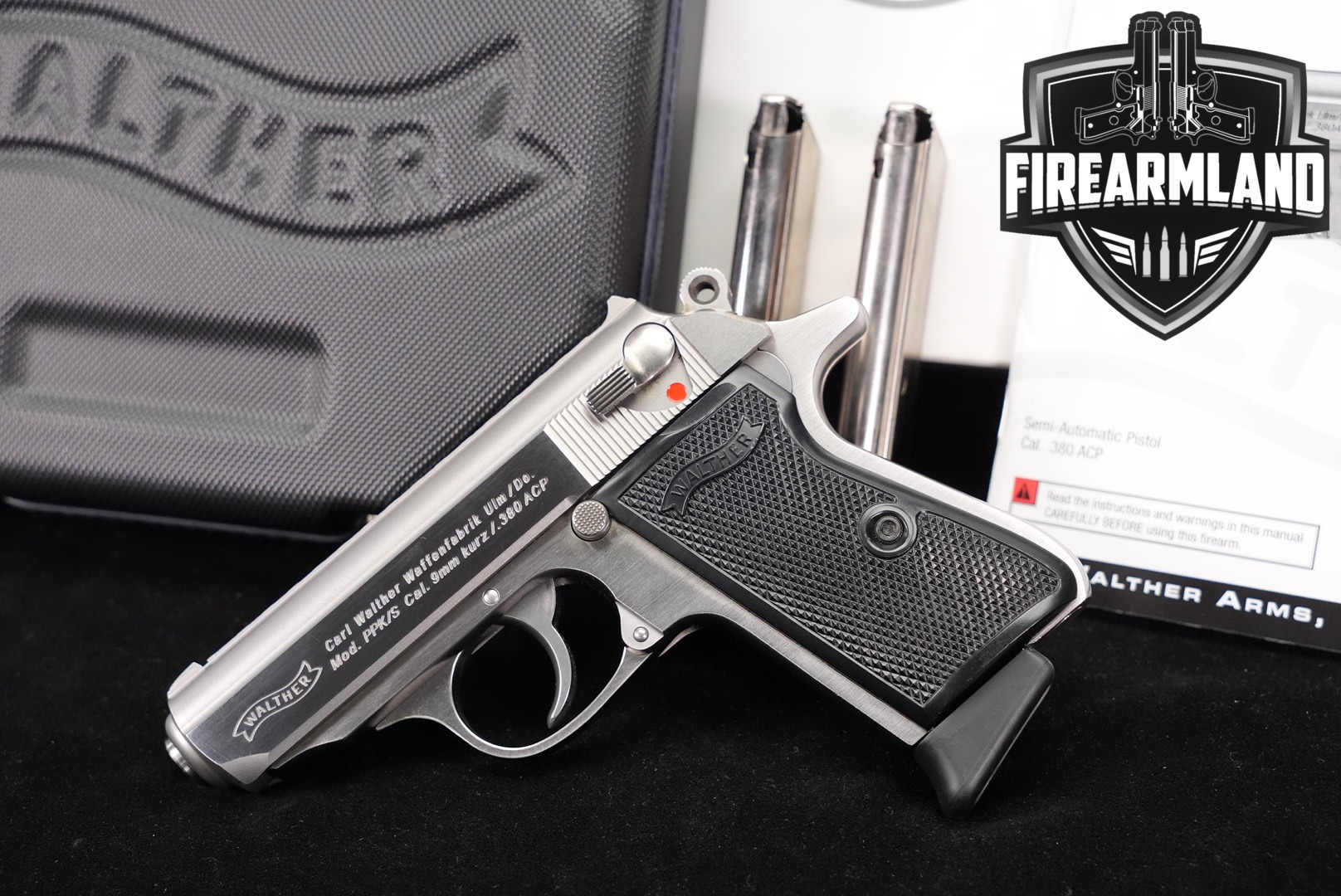 Walther PPK/S 380 ACP 3.3" Brushed Stainless PPKS PPK S +ORIG CASE-img-0