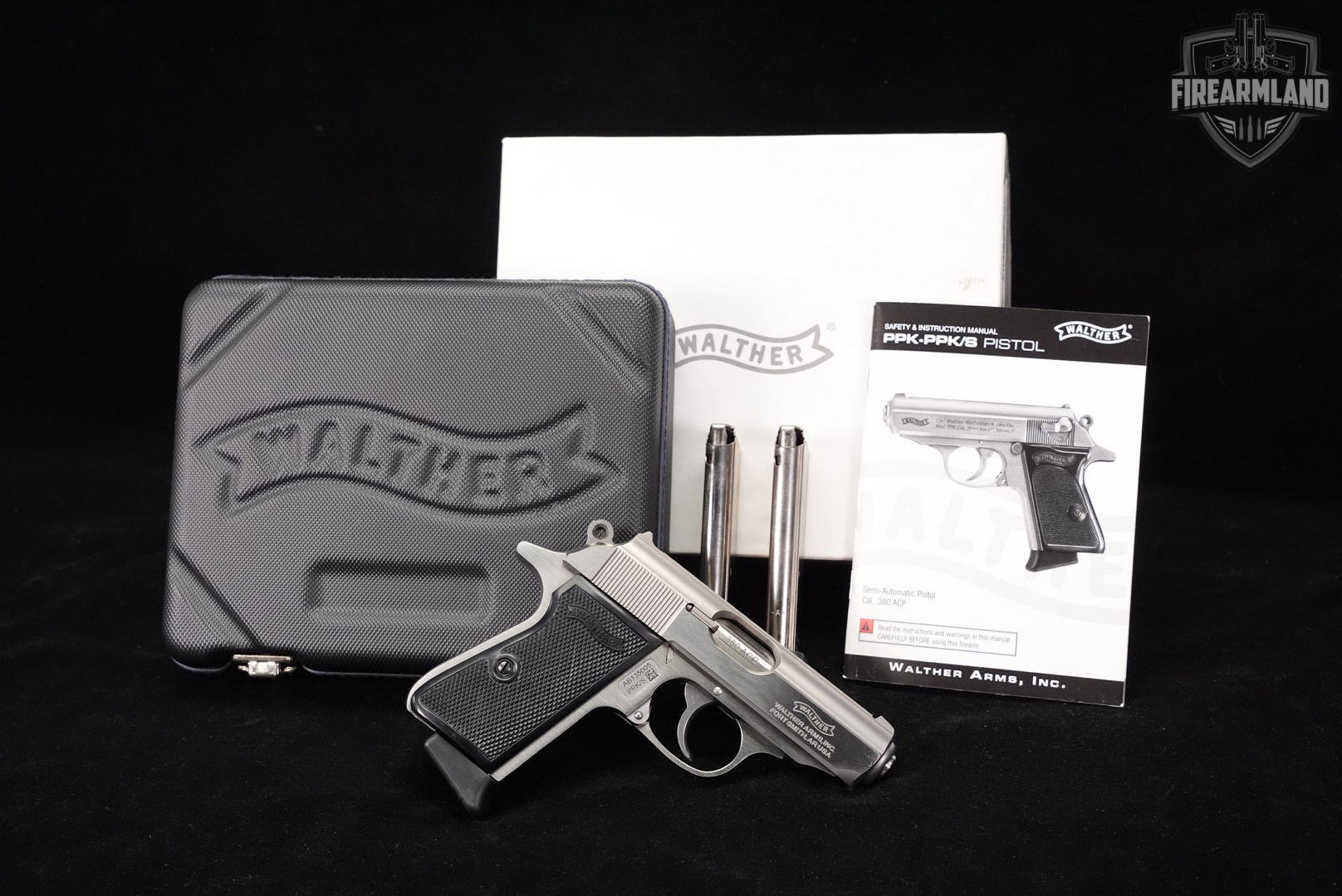 Walther PPK/S 380 ACP 3.3" Brushed Stainless PPKS PPK S +ORIG CASE-img-2