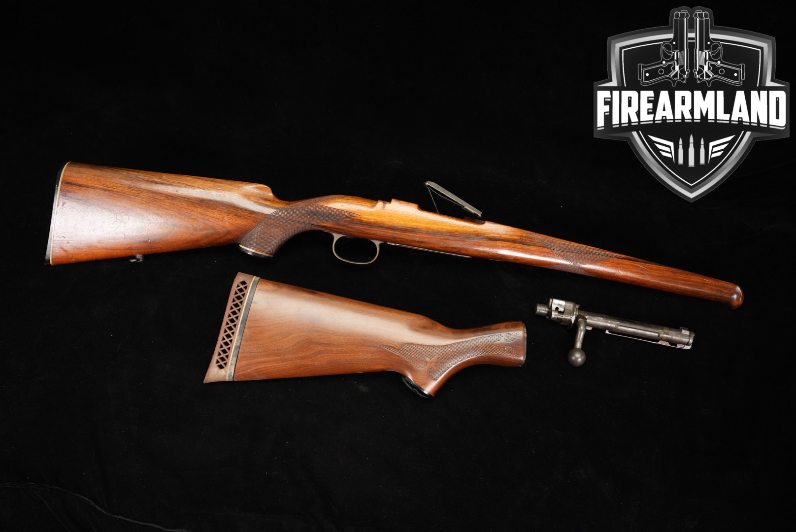 Sporterized Mauser Stock & Bolt Ithaca 37 K98 Kar 98-img-0