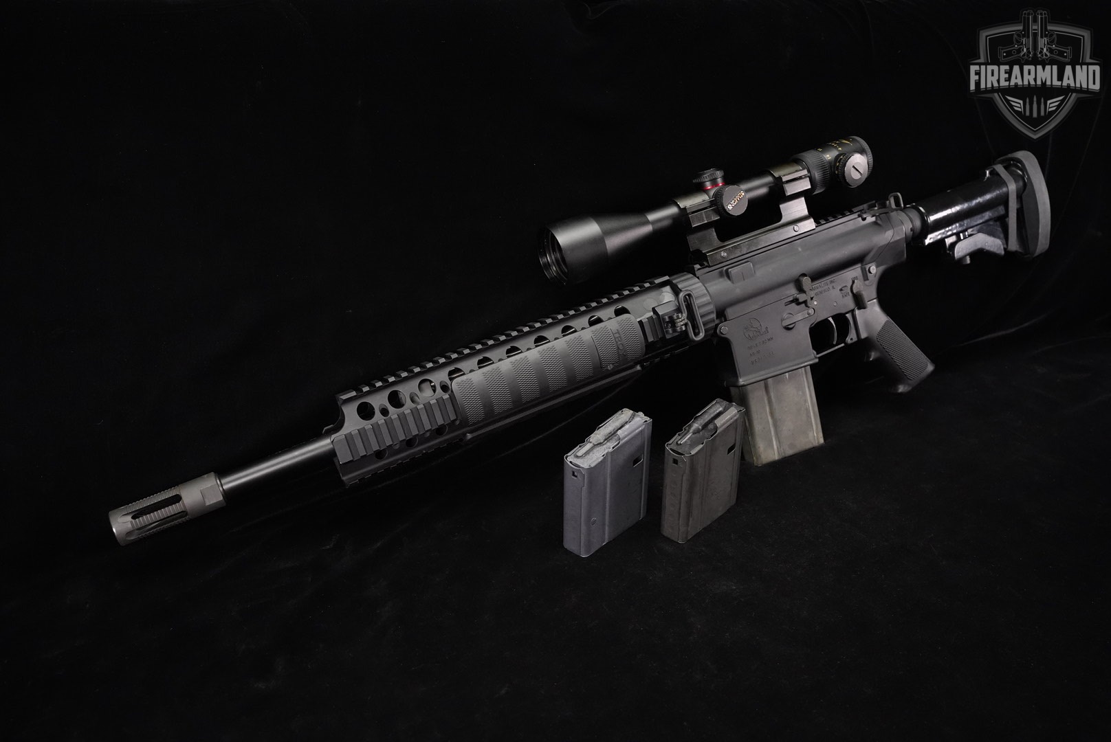 Armalite AR-10 B A4 Carbine 7.62 NATO AR10 16" +3 MAGS, AETEC SCOPE-img-2