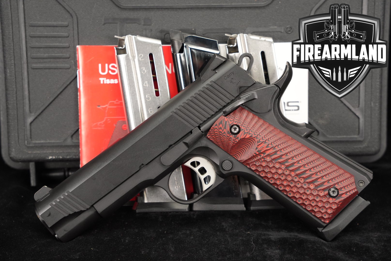Tisas 1911 Carry B9 9mm 4.25" Commander B-9 +4 MAGS & ORIG CASE-img-0