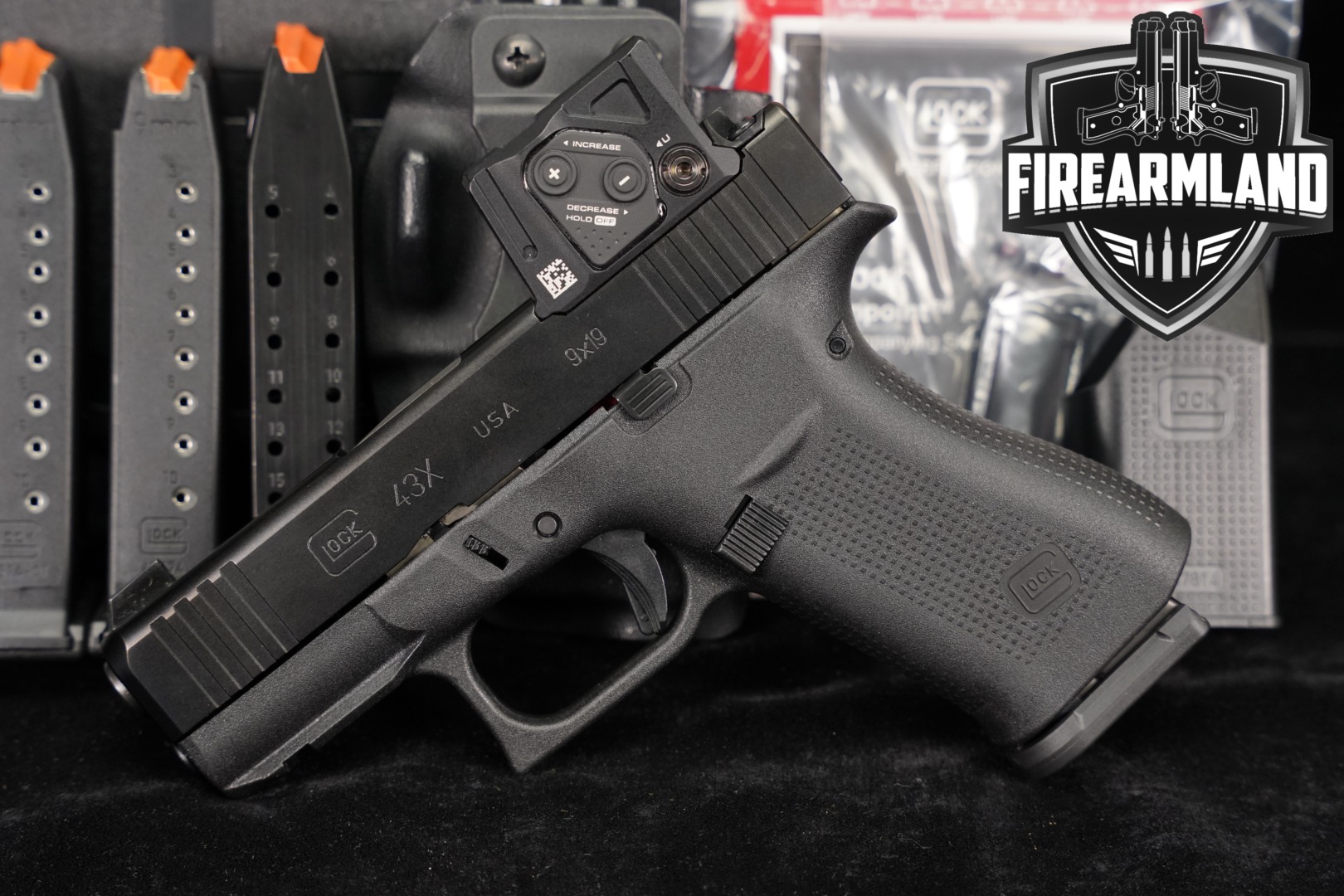 Glock G43X 9mm Luger Black in Excellent Condition Thumbnail